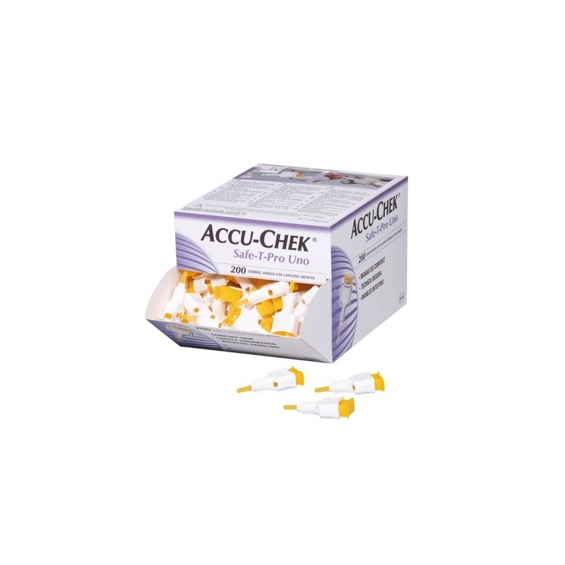 ACCU CHEK SAFE-T-PRO UNO B/200