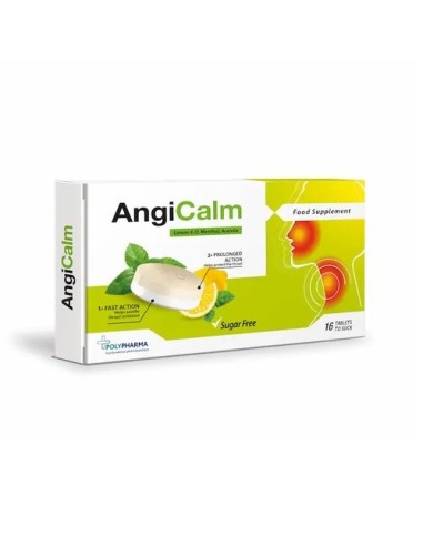 POLYPHARMA ANGICALM CITRON S/SUCRE B/16
