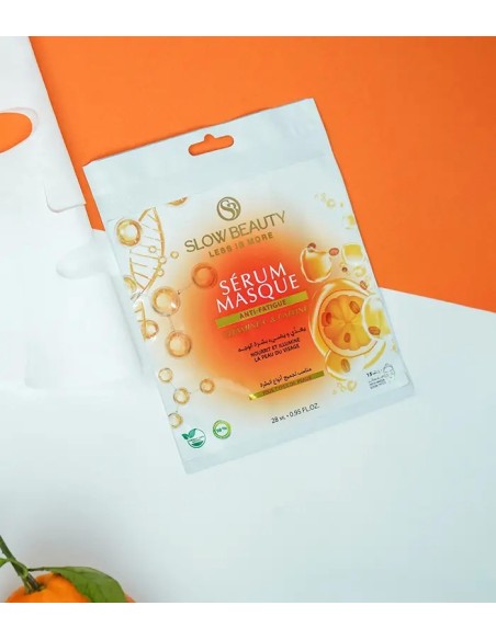 Masque Sérum Anti Fatigue Vitamine C et Caféine