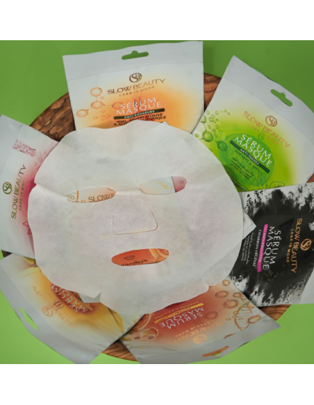 Masque Sérum Anti Fatigue Vitamine C et Caféine