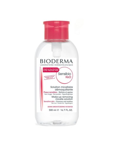 BIODERMA SENSIBIO H2O POMPE INVERSEE 500ML