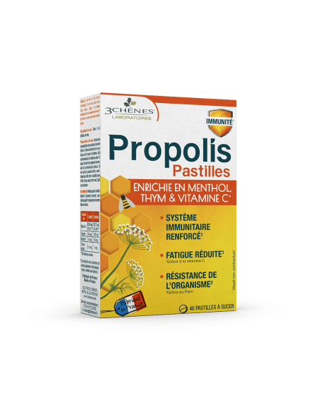 3CHENES PROPOLIS PASTILLES THYM ET VIT C PASTILLES B/40